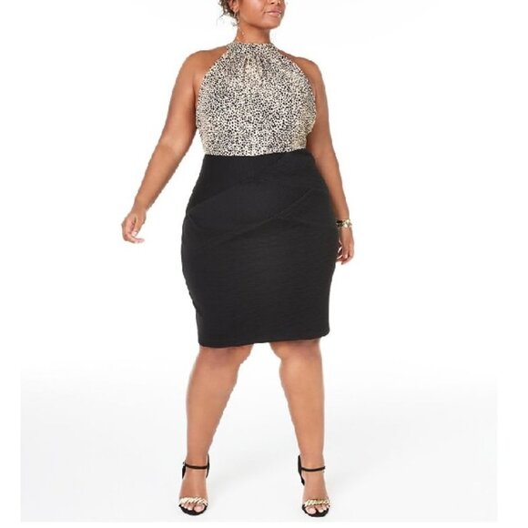 Teeze Me Trendy Animal-Print Bodycon Dress - Picture 1 of 9